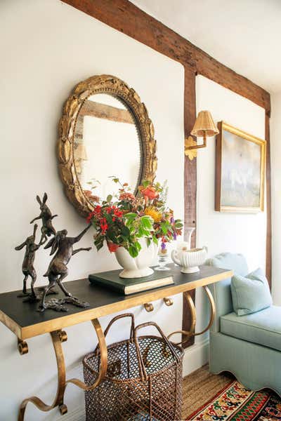  Eclectic Country House Entry and Hall. Dorset Farmhouse by Samantha Todhunter Design Ltd..