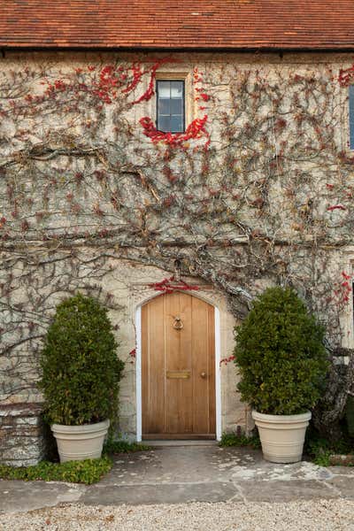  English Country Country Country House Exterior. Dorset Farmhouse by Samantha Todhunter Design Ltd..