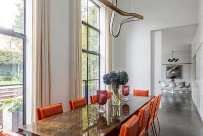 Eclectic Modern Family Home Dining Room. Holland Park by Samantha Todhunter Design Ltd..