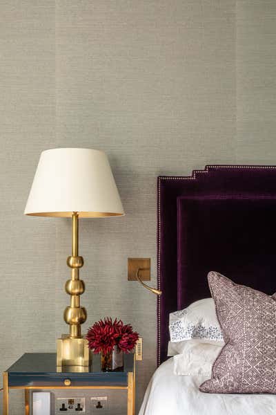  Contemporary Eclectic Family Home Bedroom. Holland Park by Samantha Todhunter Design Ltd..