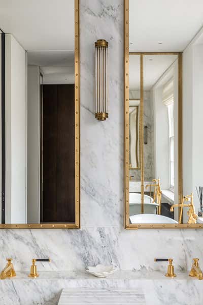  Contemporary Maximalist Modern Family Home Bathroom. Holland Park by Samantha Todhunter Design Ltd..