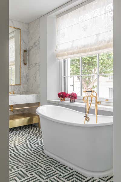  Eclectic Modern Family Home Bathroom. Holland Park by Samantha Todhunter Design Ltd..