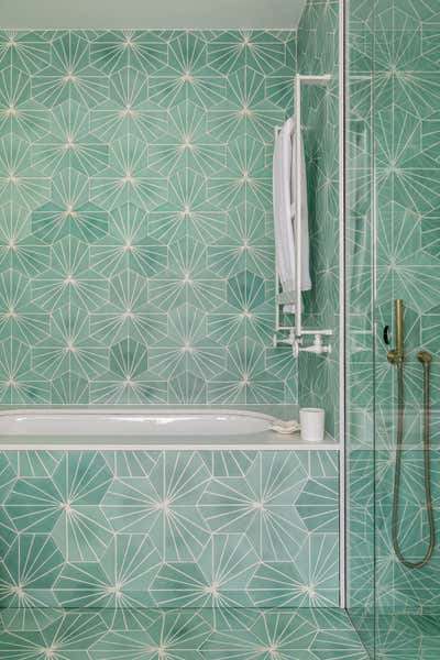  Contemporary Maximalist Modern Family Home Bathroom. Holland Park by Samantha Todhunter Design Ltd..