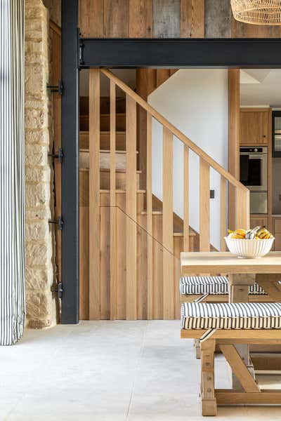  Transitional Country House Open Plan. Dorset Barns by Samantha Todhunter Design Ltd..