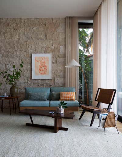  Mid-Century Modern Living Room. DILIDO by Sandra Weingort Design & Interiors.