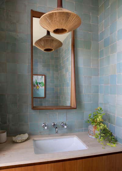  Mid-Century Modern Bathroom. DILIDO by Sandra Weingort Design & Interiors.