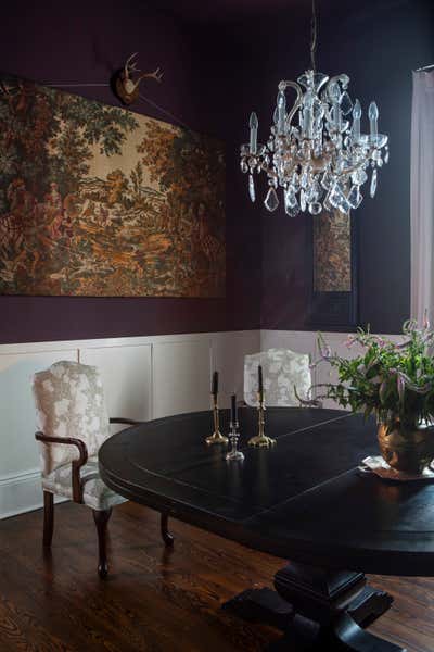  Eclectic Family Home Dining Room. The Purple House by Sherry Shirah Design.