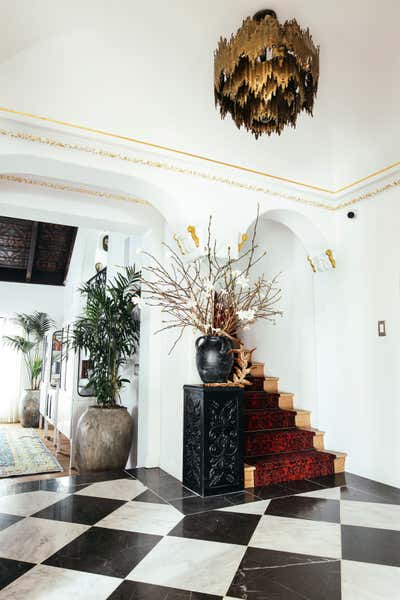  Art Deco Entry and Hall. Westwood Home by Kevin Klein Design.