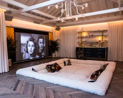  Contemporary Bohemian Bachelor Pad Bar and Game Room. Cuddle Pit by Kevin Klein Design.
