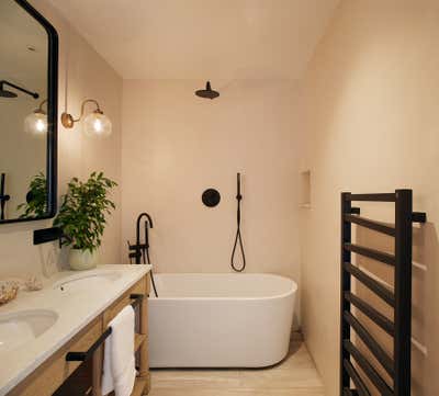 Contemporary Eclectic Bachelor Pad Bathroom. Putney Mews by Anouska Tamony Designs.