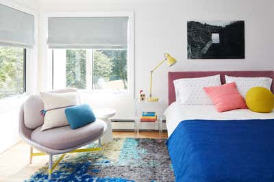 Modern Vacation Home Bedroom. Shutter Lane by Revamp Interior Design.