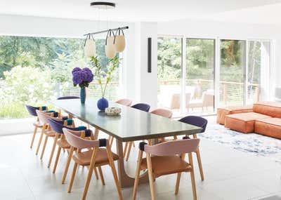Modern Vacation Home Dining Room. Shutter Lane by Revamp Interior Design.