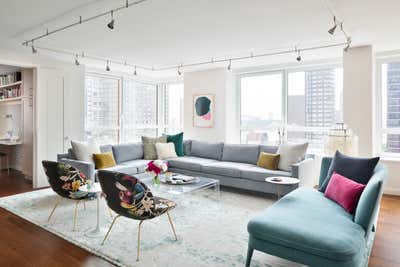  Contemporary Apartment Living Room. Carnegie Hill by Revamp Interior Design.