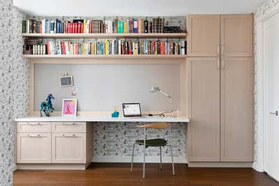 Contemporary Apartment Office and Study. Carnegie Hill by Revamp Interior Design.