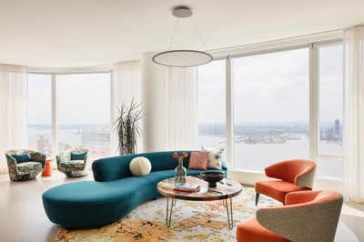  Eclectic Apartment Living Room. 50 West by Revamp Interior Design.