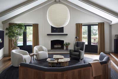  Transitional Family Home Living Room. Chapel Hill by Luka Sanders Interiors.