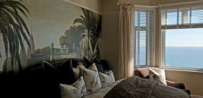  British Colonial Family Home Bedroom. Ocean View Master Bedroom by Nadya Sawney Interiors.
