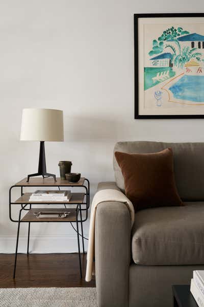  Mid-Century Modern Apartment Living Room. 5th Ave by Julia Baum Interiors.