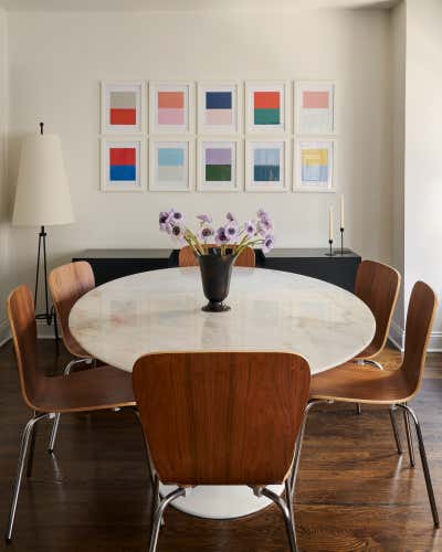  Modern Minimalist Dining Room. 5th Ave by Julia Baum Interiors.