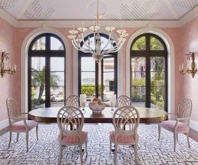  Mediterranean Dining Room. Palm Beach Residence by Bunny Williams Inc..