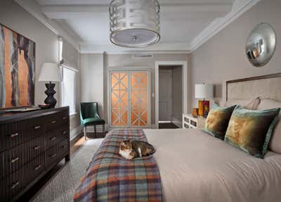  Contemporary Transitional Bedroom. HIP NYC APARTMENT by Nicole Forina Home.