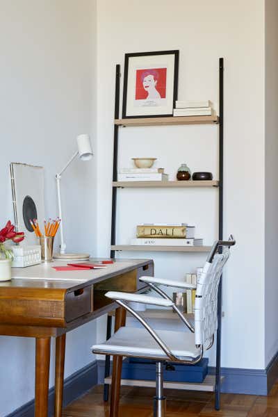  Minimalist Mid-Century Modern Bachelor Pad Office and Study. Park Ave by Julia Baum Interiors.