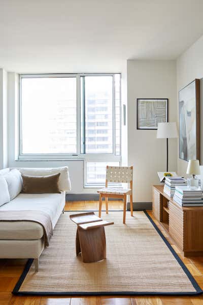  Minimalist Mid-Century Modern Bachelor Pad Living Room. Park Ave by Julia Baum Interiors.