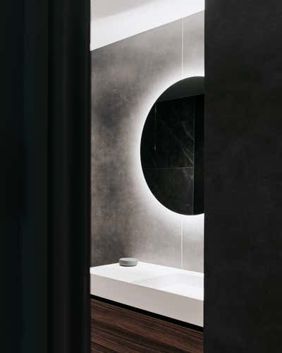  Contemporary Minimalist Mid-Century Modern Modern Family Home Bathroom. The Boltons Residence by Originate Architects.