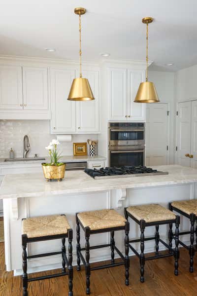  French Family Home Kitchen. COTTAGE KITCHEN by Delk Design.