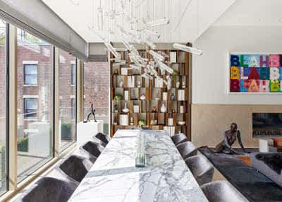 Modern Dining Room. Great Jones Penthouse  by Sofia Joelsson Design Studio.