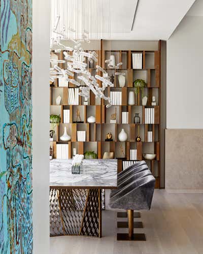  Modern Dining Room. Great Jones Penthouse  by Sofia Joelsson Design Studio.
