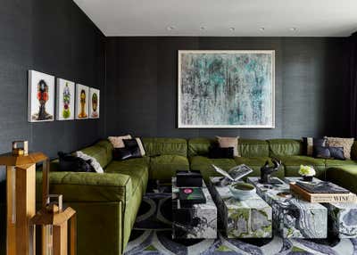 Modern Bar and Game Room. Great Jones Penthouse  by Sofia Joelsson Design Studio.