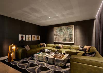 Modern Bar and Game Room. Great Jones Penthouse  by Sofia Joelsson Design Studio.