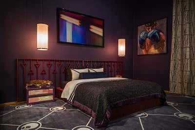  Eclectic Maximalist Entertainment/Cultural Bedroom. The Room by OMNU.