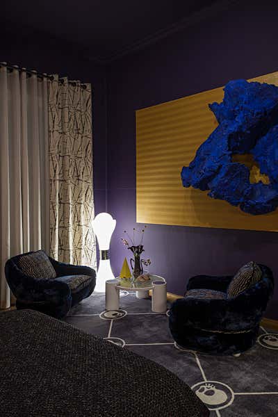  Maximalist Mid-Century Modern Entertainment/Cultural Bedroom. The Room by OMNU.