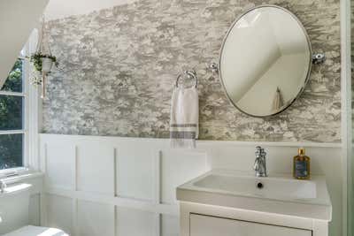  Traditional Country Family Home Bathroom. Westchester Colonial by Duck Egg Blue LLC.