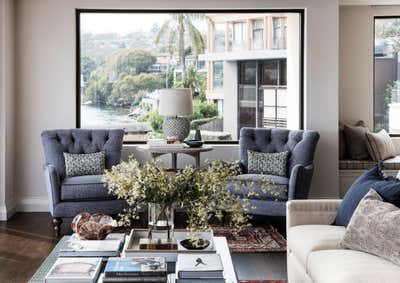  Transitional Family Home Living Room. Rockpool by Kate Nixon.