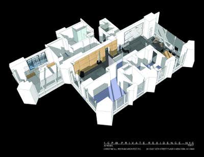 Modern Apartment Open Plan. 1 CENTRAL PARK WEST APARTMENT by Christine A.L. Restaino Architect P.C..