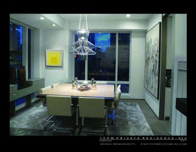  Modern Apartment Dining Room. 1 CENTRAL PARK WEST APARTMENT by Christine A.L. Restaino Architect P.C..