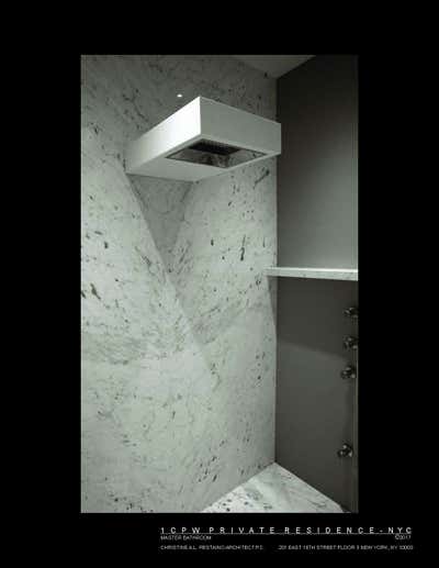  Modern Apartment Bathroom. 1 CENTRAL PARK WEST APARTMENT by Christine A.L. Restaino Architect P.C..