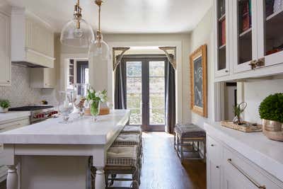  French Family Home Kitchen. French Bistro Kitchen by Cantley & Company, Inc.