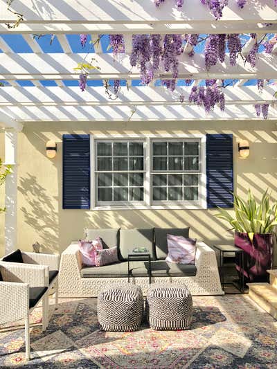  Bohemian Eclectic Family Home Exterior. Studio City Bungalow by Yvonne Randolph LLC.