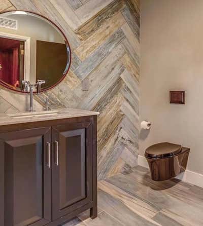 Hollywood Regency Vacation Home Bathroom. Woodland Hills Estate by Yvonne Randolph LLC.