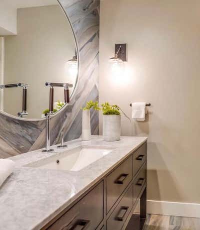 Hollywood Regency Vacation Home Bathroom. Woodland Hills Estate by Yvonne Randolph LLC.