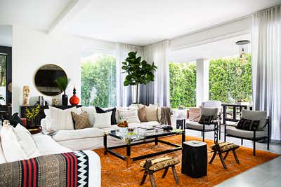 Organic Bachelor Pad Living Room. West Hollywood  by Peti Lau Inc.