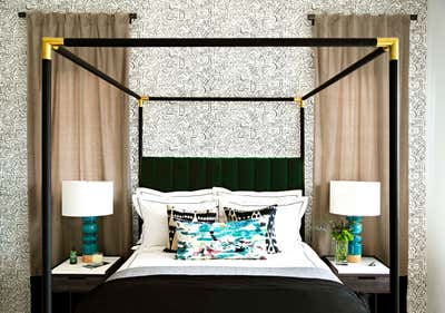  Maximalist Bachelor Pad Bedroom. West Hollywood  by Peti Lau Inc.