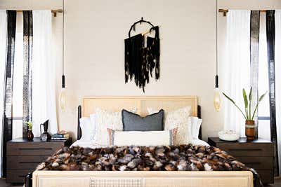  Maximalist Transitional Bachelor Pad Bedroom. West Hollywood  by Peti Lau Inc.