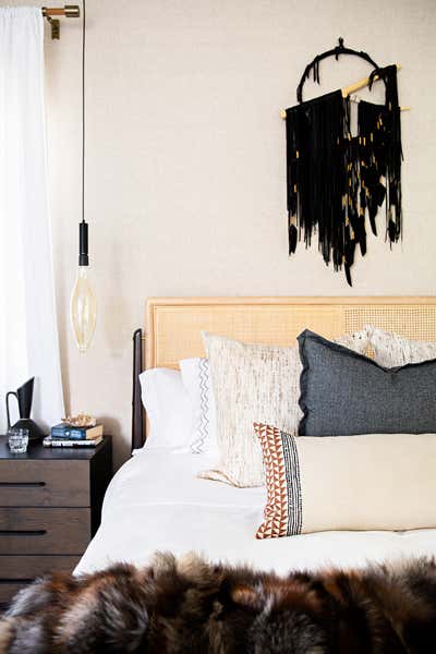  Bohemian Bachelor Pad Bedroom. West Hollywood  by Peti Lau Inc.