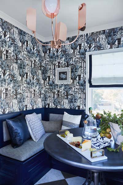  Maximalist Preppy Dining Room. A Hollywood Industry Executive Family Home by Peti Lau Inc.