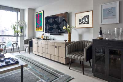  Transitional Living Room. New York Pied A Terre by Peti Lau Inc.